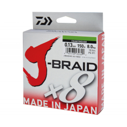 nra DAIWA J-BRAID X8 CHARTREUSE 150 m