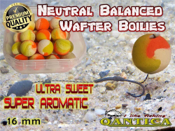 Vyven boilies Qantica Neutral Balanced Wafter Boilies Halibut 16mm